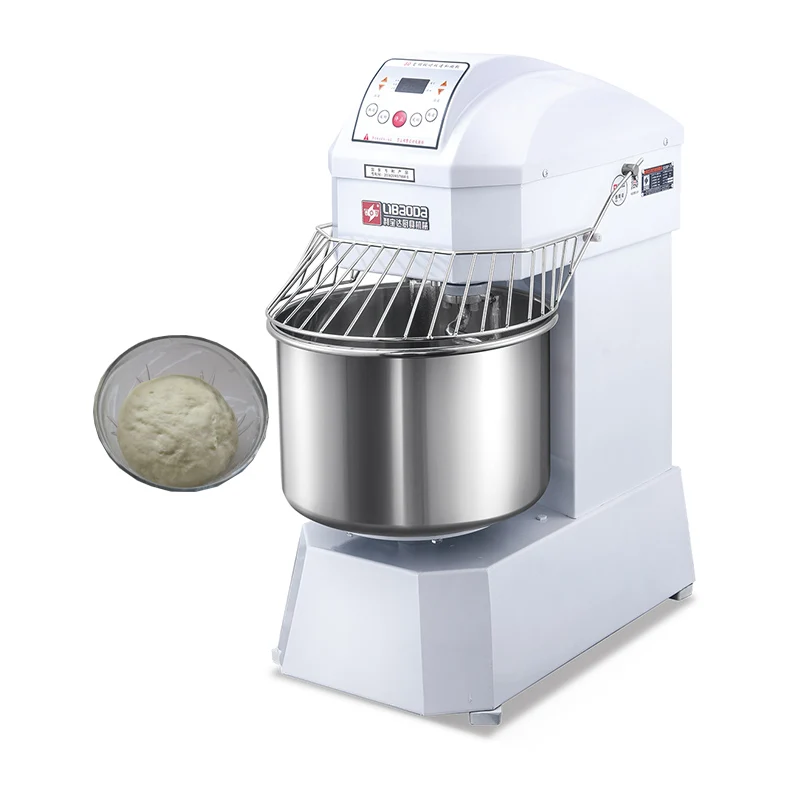 hot sale commercial 25 kg 80l stand pizza pasta spar spiral flour kneading mixing machine dough mixer for bakery