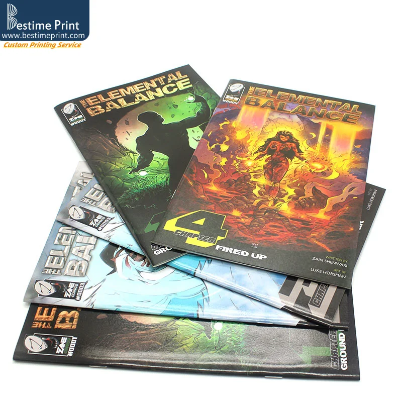 Full Color Coated Art Paper Adult Comic Book Printing Adult Comic Magazine Printing