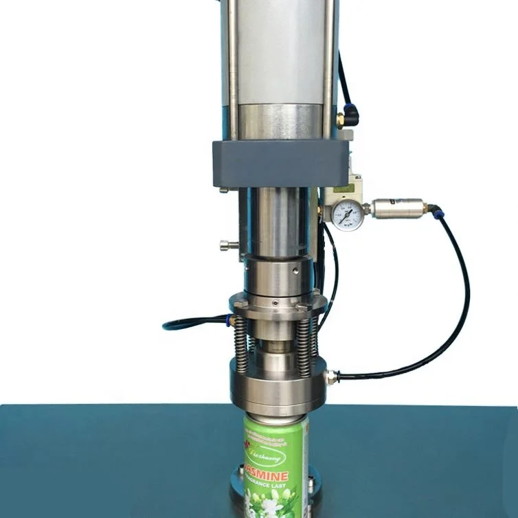 Small Automatic Body Spray/Hair Spray Bag On Valves / Aerosol Filling Machine