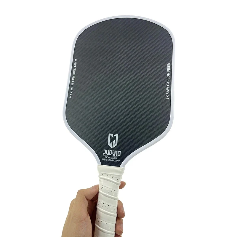 Joola 3K Raw Carbon Fiber T700 Pickleball Paddle Rackets 16mm Custom Print for Enhanced Durability and Control