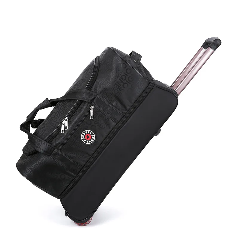Large-capacity travel bags male boarding case student female duffle bag folding box tide expandable trolley travel bags