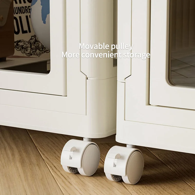 Customizable Closet Closet Cabinet, Large Size Multi-functional Closet Portable Magic Wardrobe with Five Cloth Hangers