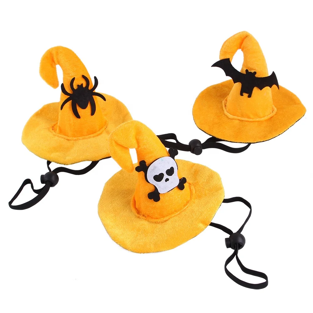 Halloween Pumpkin Bat Hat For Dogs Cats Costume Happy Halloween Accessories Kitty Puppy Halloween Pet Hat