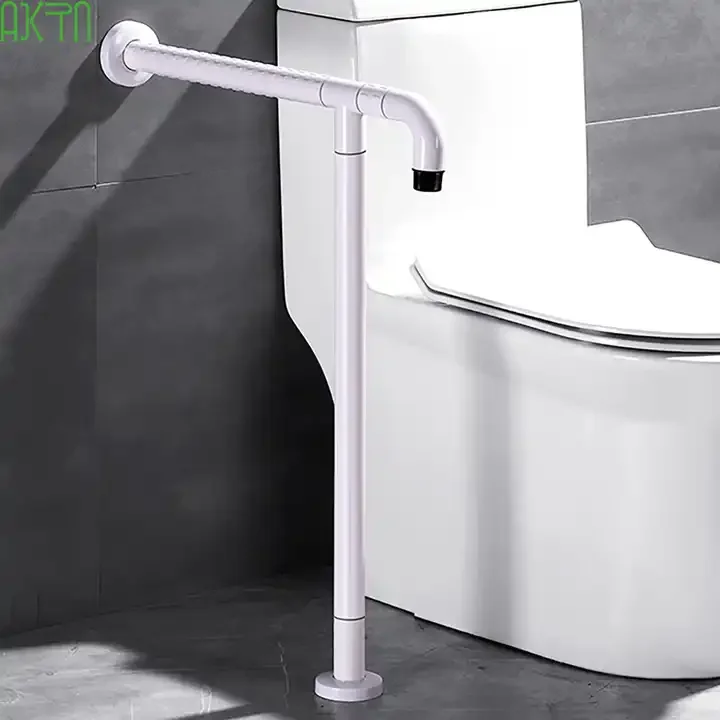 Hot Sell Anti-slip StraightLine Handrails With Nylon Exterior Cover Toilet Disabled Safety Handrail For Elderly Public use