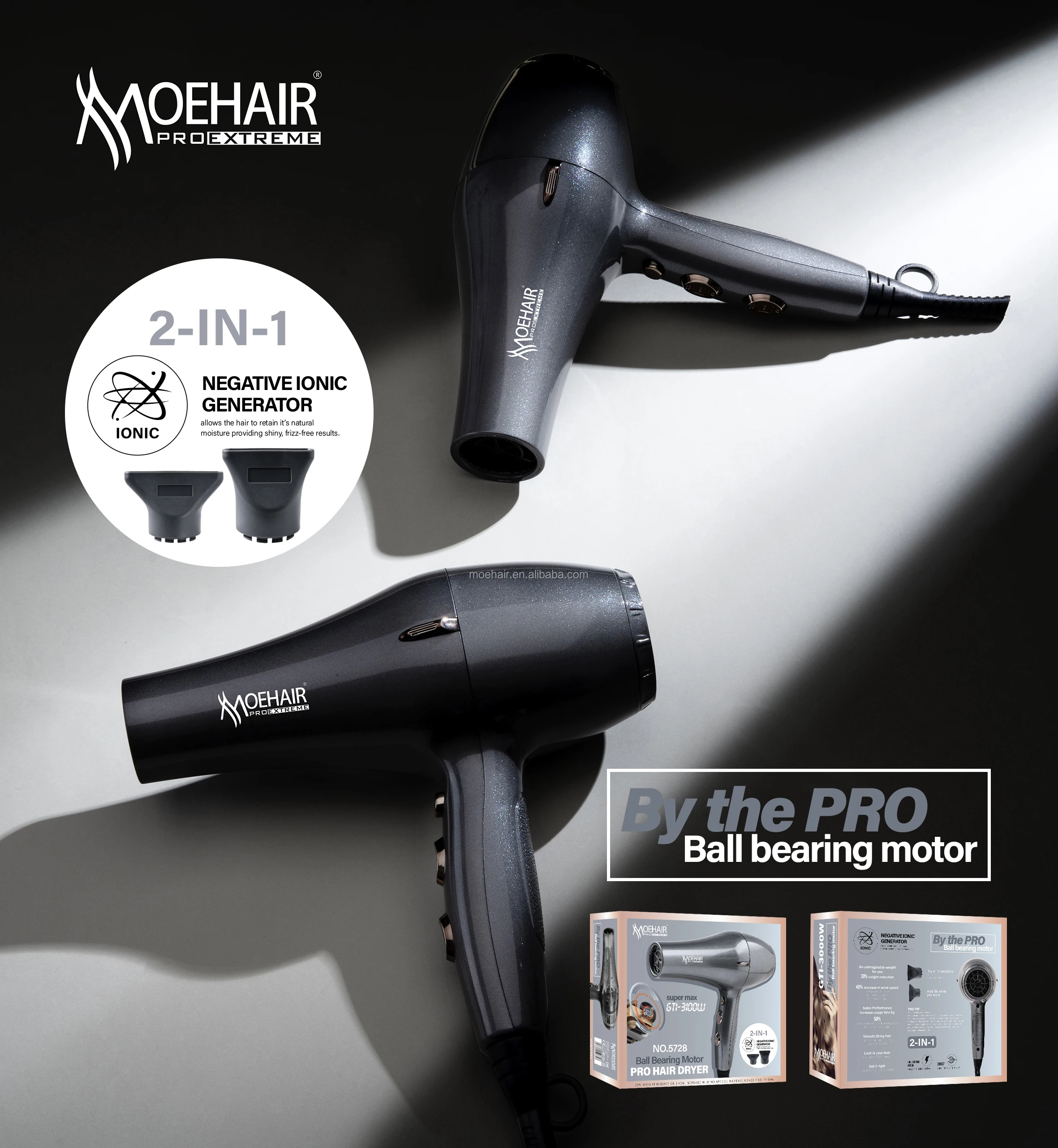 Morhair Ready Stock 3000W High Power Hair Blower Professional Salon Set Hair Dryer Ionic
