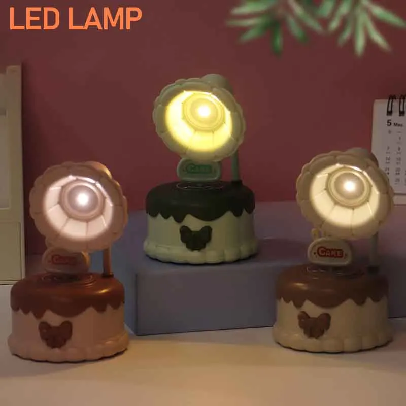 Ornaments Phonograph Dimmable Table Light USB Charge Mini LED Desk Lamp With Music