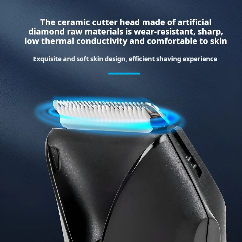 LED Spotlight Rechargeable Cordless Professional Hair Trimmer  Electric Hair Clipper Customized  Body Trimmer