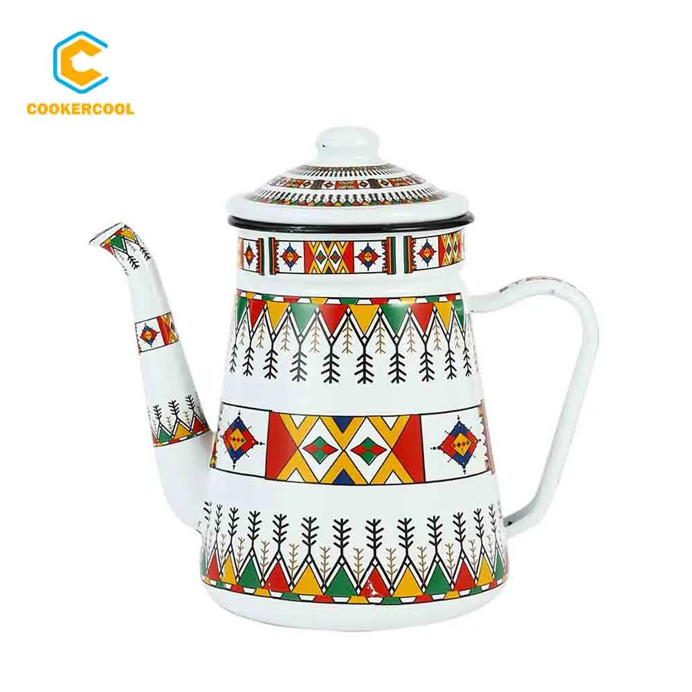 Cookercool Керамический Чайник 1 2 л 1.5L эмаль кофейник масленка чайник с