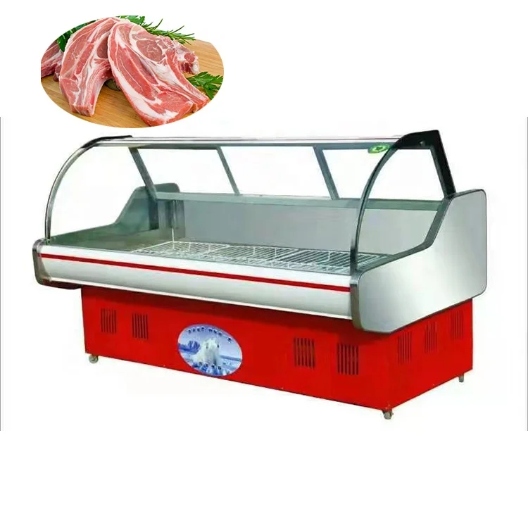 Мясной магазин мясо прилавок-витрина-холодильник для мяса