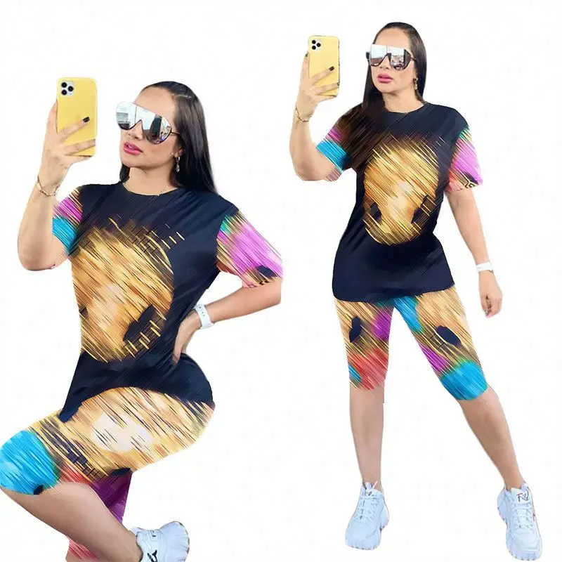 J2815 Athleisure Brands Two Piece Pants Set Designer Skirt Womens Clothing 2021 European and American Arabic Clothes