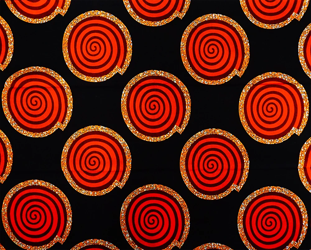 African Wax Fabric 6 yards Veritable Wax  Ankara Block Prints Fabric 100% Cotton For Sewing