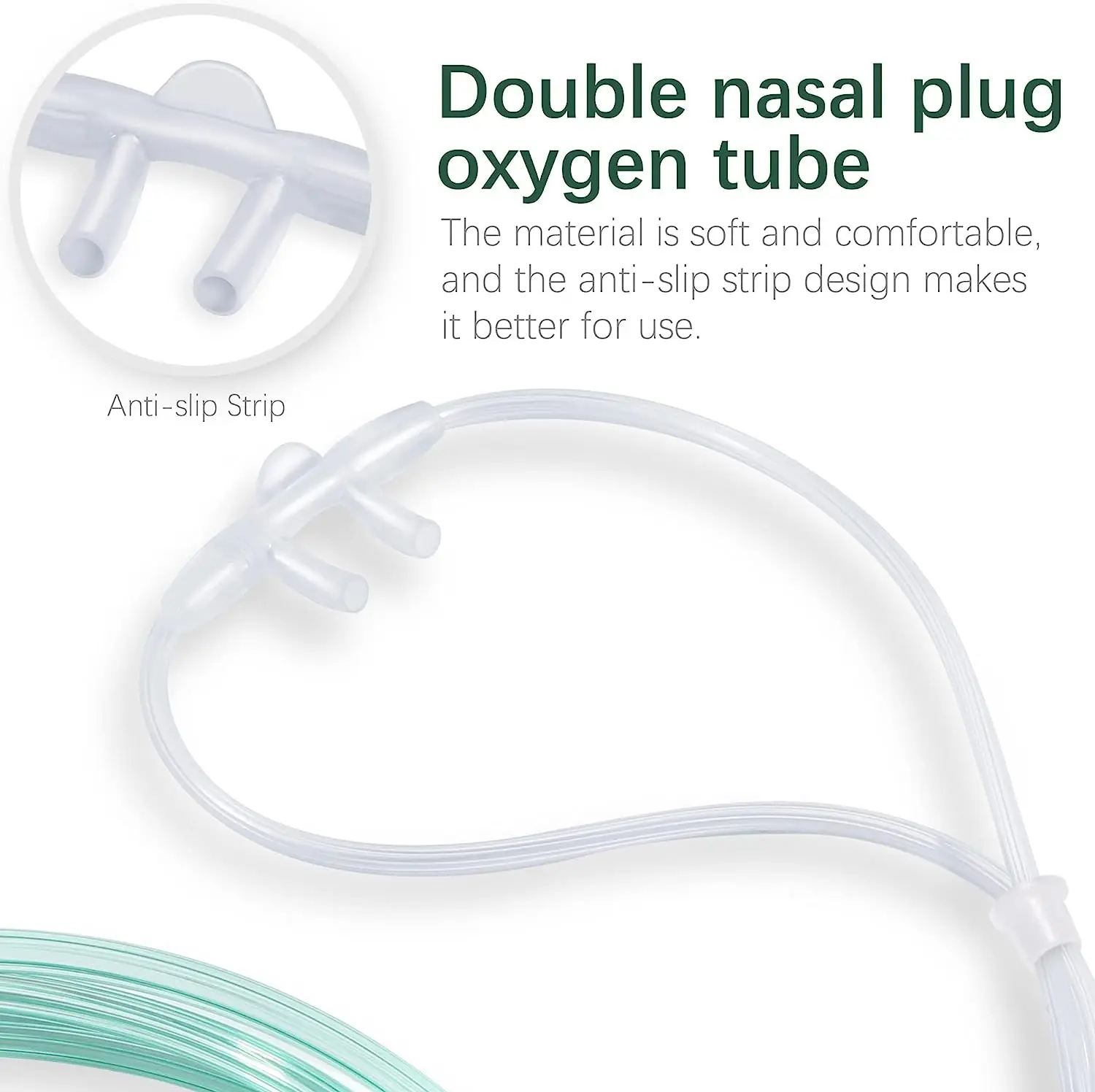Soft and comfortable Nasal Oxygen Cannula for Single use