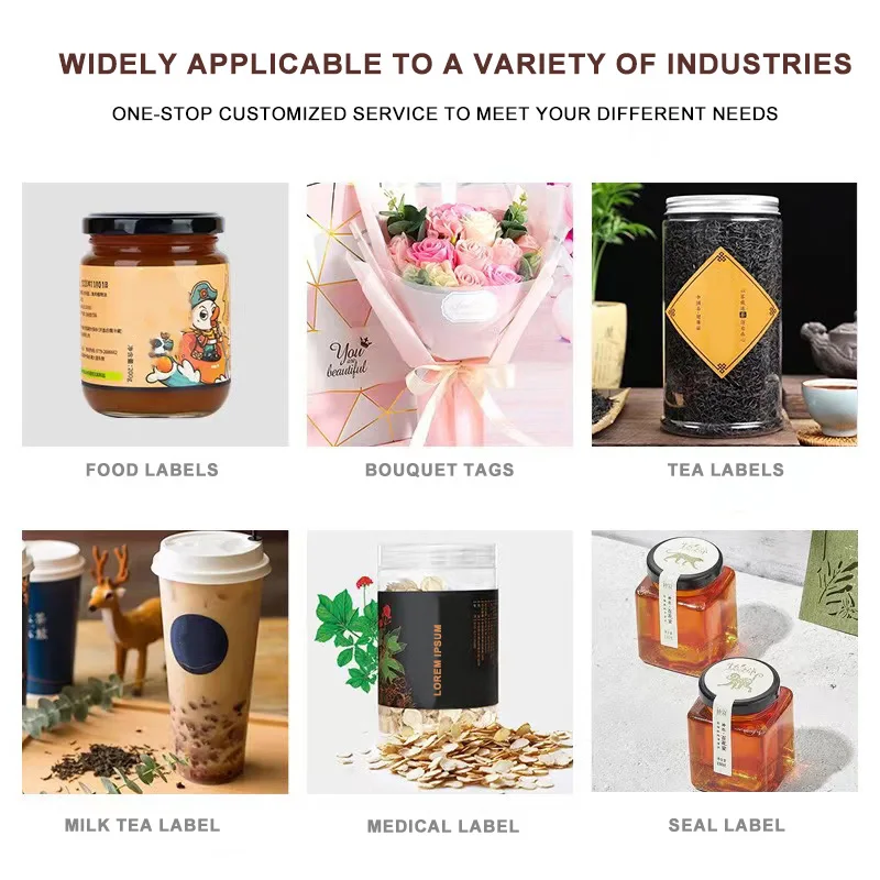 direct thermal label Custom label stickers Roll waterproof sticker Waybill warning label