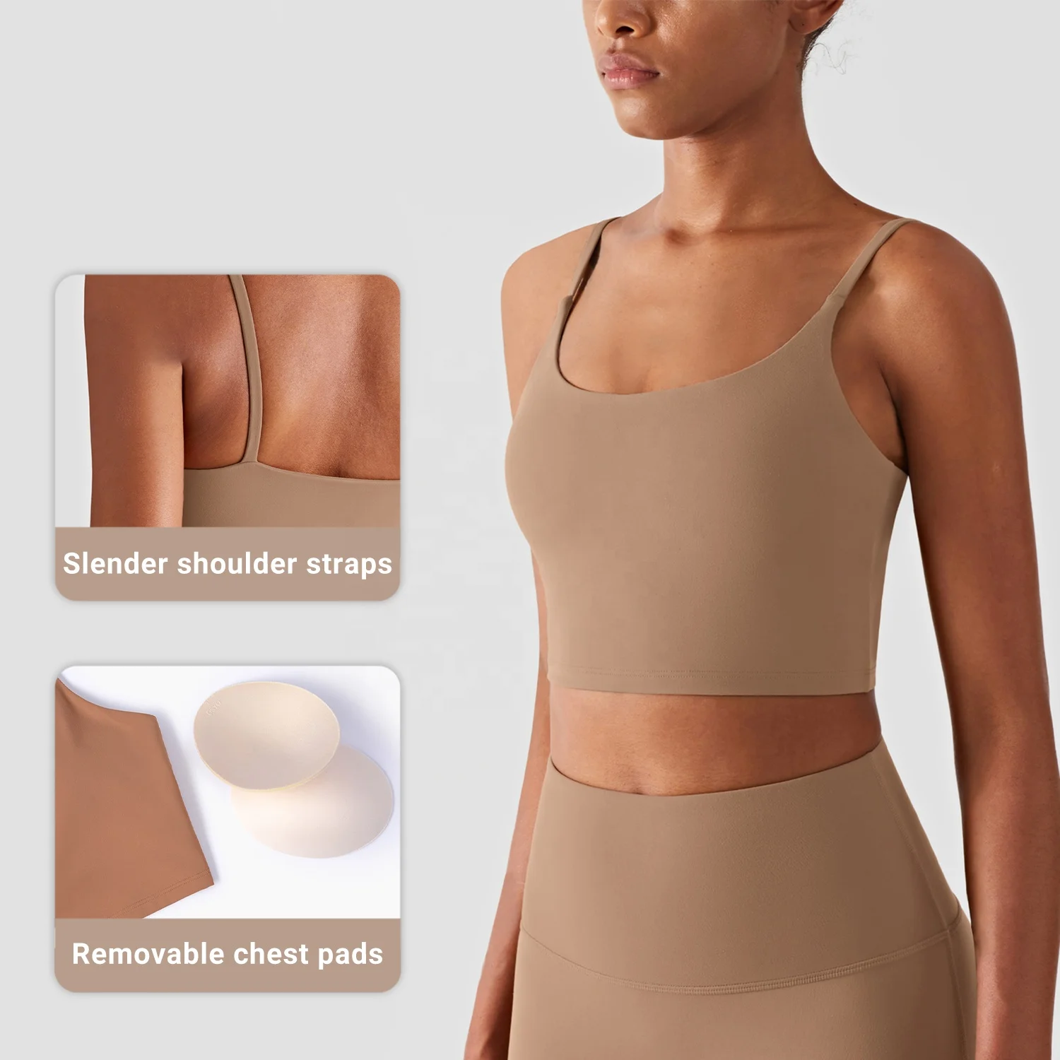 Women Full Coverage High Impact Sports Bra Fashionable Houndstooth Classic Strap Backless Yoga Vest