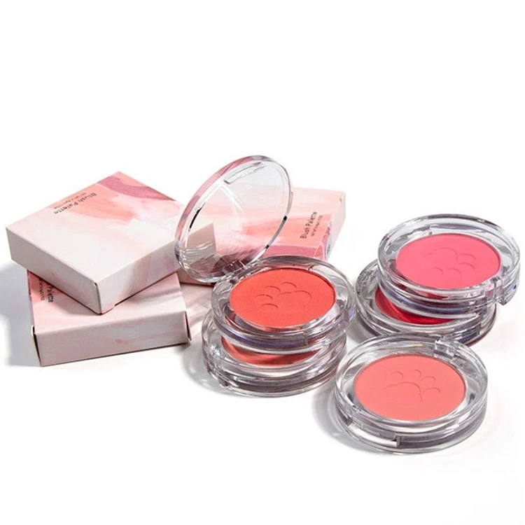 Customize low MOQ pressed blush private label cosmetic makeup blusher
