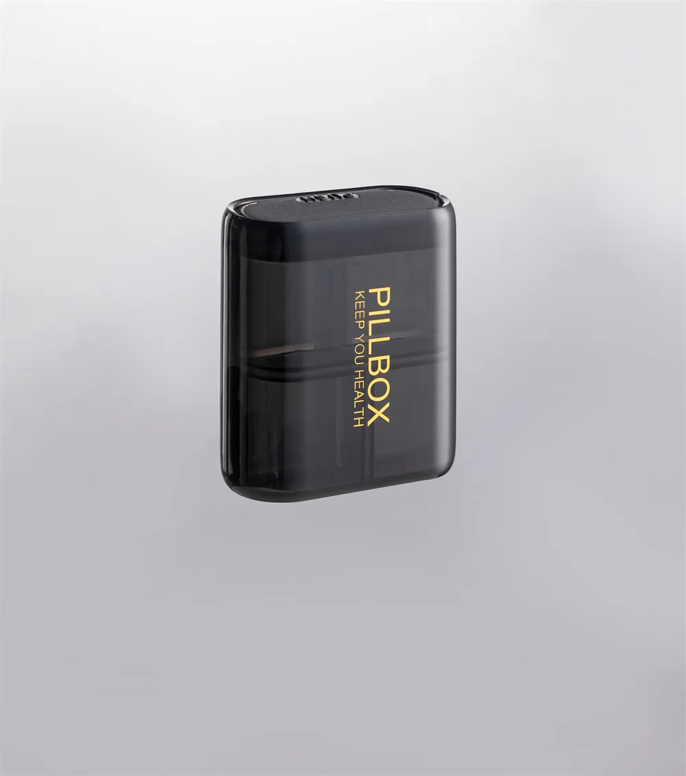 Pinmoo новый дизайн, квадратная портативная пластиковая коробка для таблеток, мини-диспенсер для таблеток, коробка, органайзер