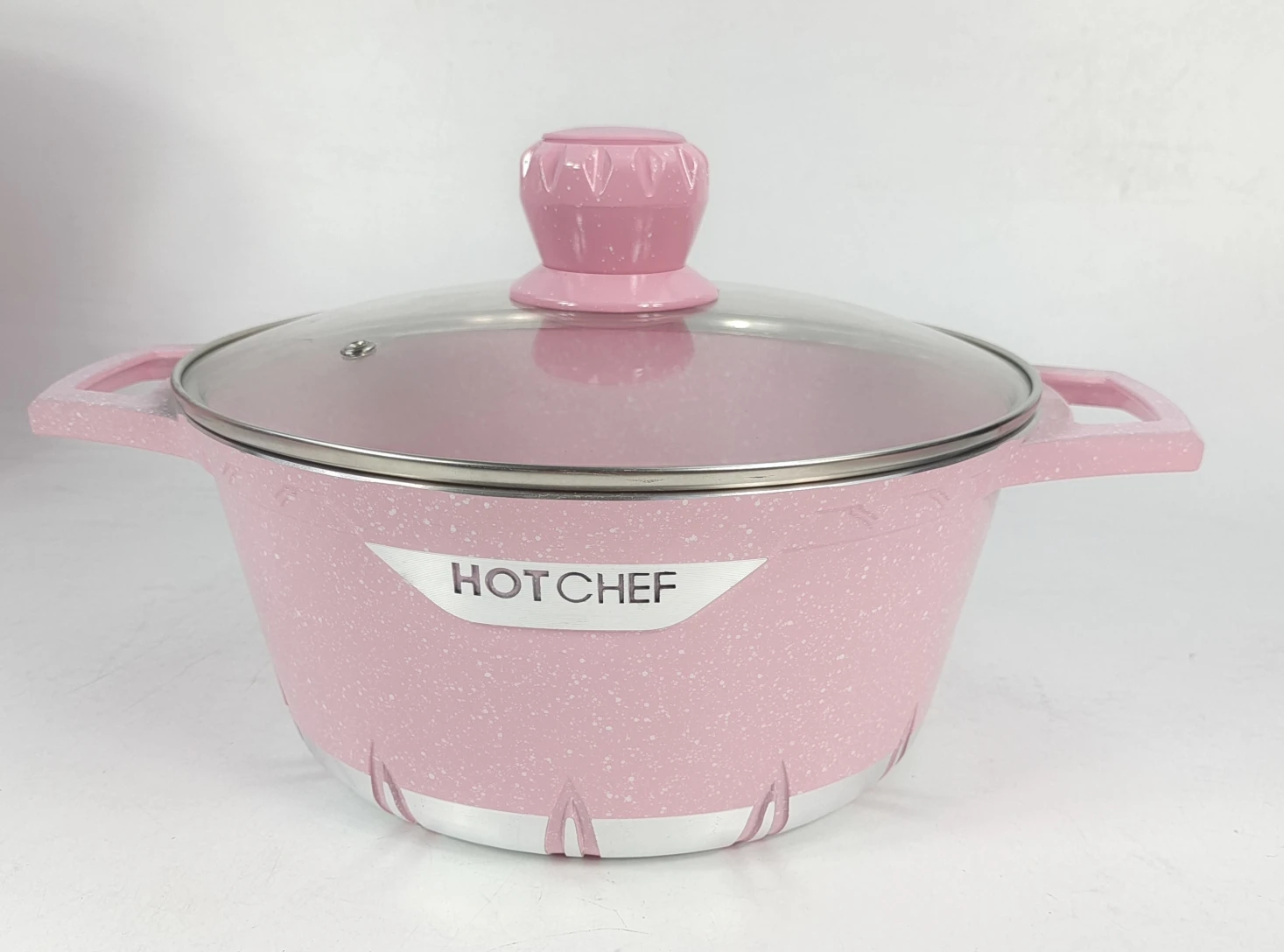 smile style Die cast aluminum Nonstick cookware sets Jogo de panelas Cooking soup pots and pans marmites casserole kitchenware