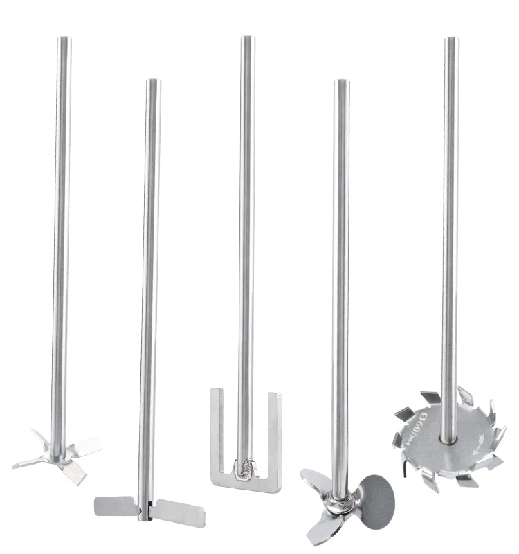 Верхняя мешалка с 304 из нержавеющей стали, лабораторные пропеллеры, 3 лопасти, 4 лопасти, центробежные лопасти для перемешивания лопастей