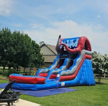 New style Kids Party Commercial Inflatable coconut Palm tree water slide