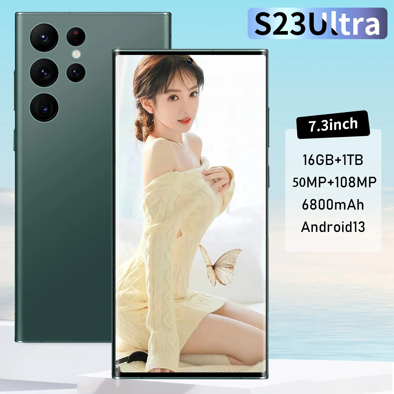 Новый оригинальный смартфон S23 Ultra 5G 16GB 1TB Snapdragon 8 10 core со стилусом 7 3 дюйма большой экран Android 13 мобильный телефон