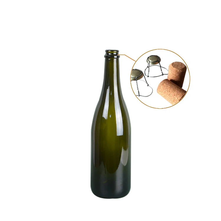 Bordeaux Bottle Wine Georgia Green Bordeaux 750Ml Black-Wine-Bottle With Caps