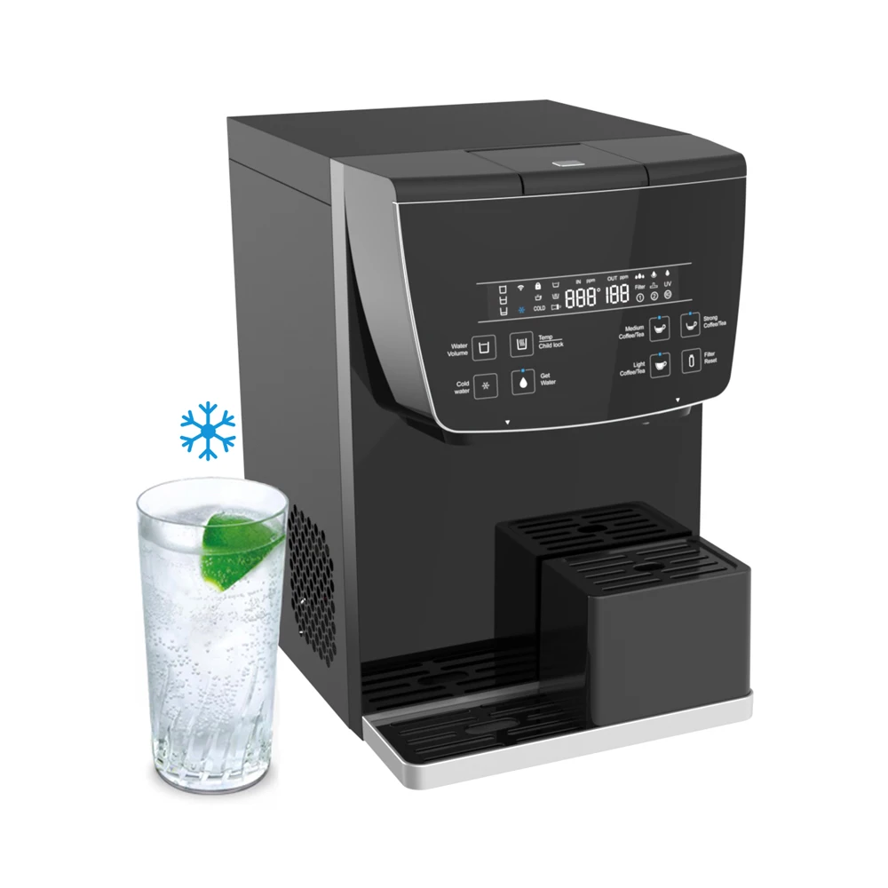 Countertop Tankless RO System Hot and Cold Water Filter Household Desktop Reverse Osmosis Water Purifier Dispenser With TDS