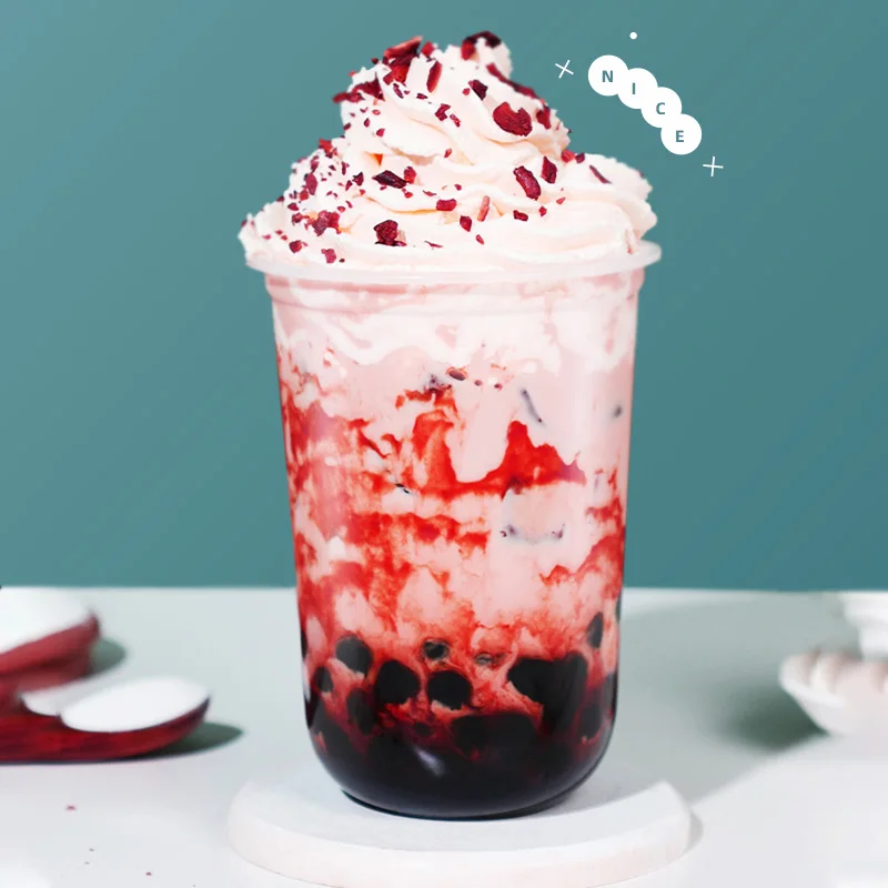 Boba milk tea Instant Drink powder milk tea ingredients Peach flavor Bubble tea flavored powder