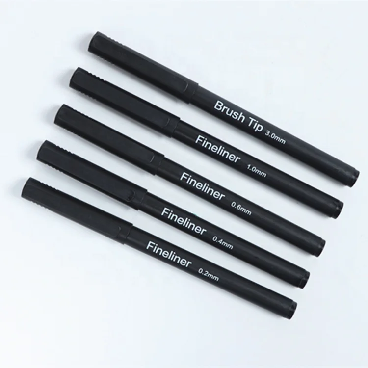 
0.2 /0.4/0.6/1.0/3.0mm colorful fineliner marker pen, Fine line drawing,color fineline marker set 