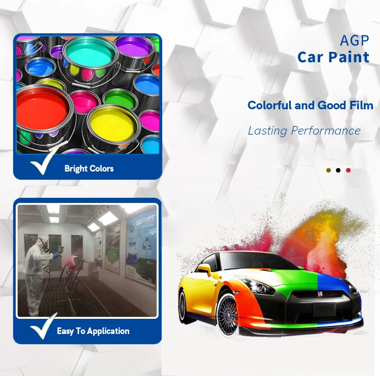 2k Acryl Resin Harden Auto Refinish Harden Paint International Black Car Paint