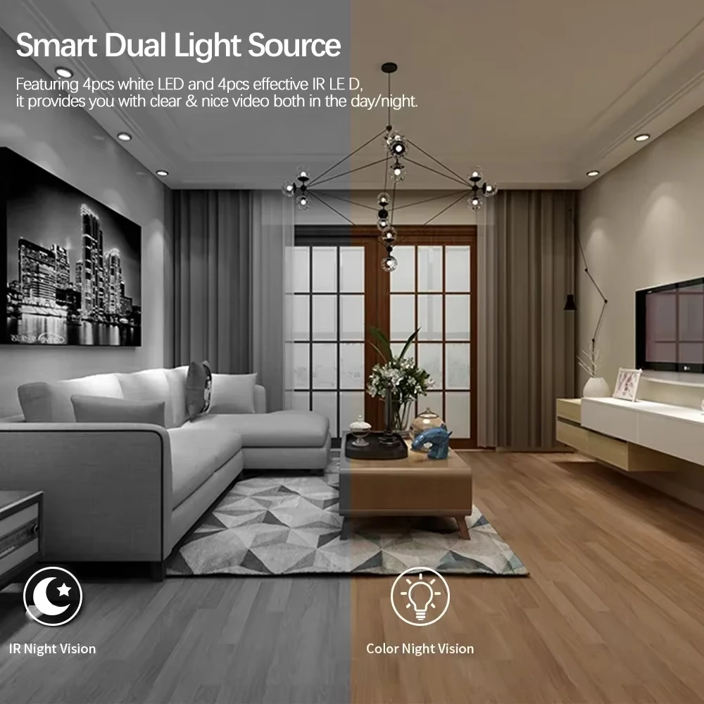 Tuya MINI wifi PT camera Smart Life Wireless Pet Nanny Baby Security Wide Angle Humanoid Detection alarm indoor Wifi Cctv Camera