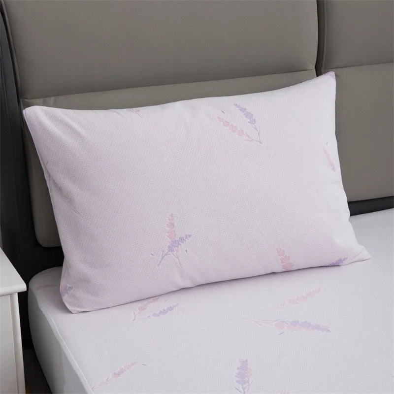 Waterproof Lavender Jacquard Bed Bug Pillow Case Protector Pillow Water Proof Cover with Zipper