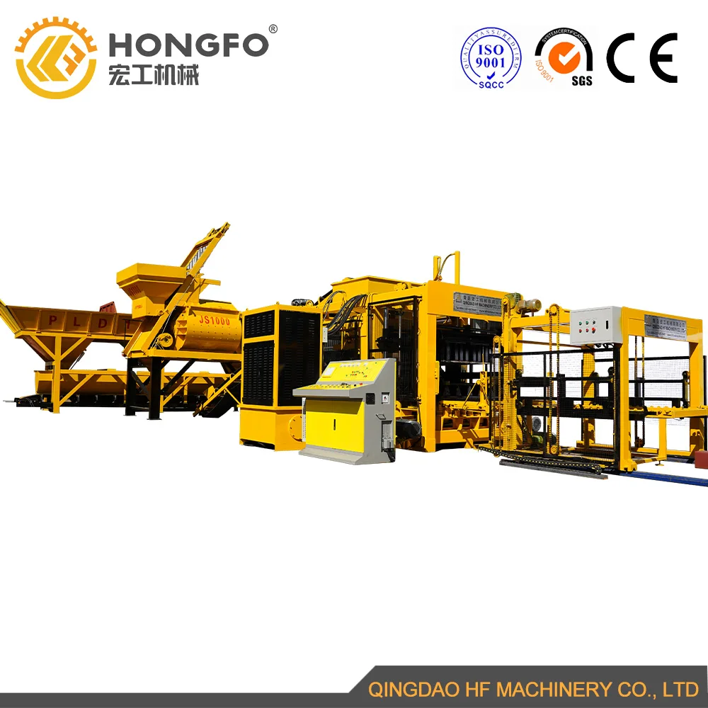 QT15-15 high production capacity hydraulic vibration block press machine paver block making machine Oman