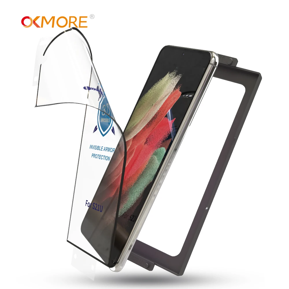 
Hot Sale ultra thin PMMA TPU Screen Protector For Samsung Galaxy S21 S30 3D curved surface Invisible Film 
