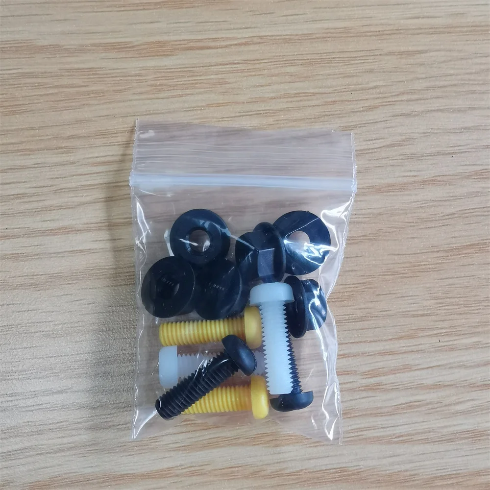 Car Number Plate Self-Tapping Screws Fasteners M6x20 With Black Nuts