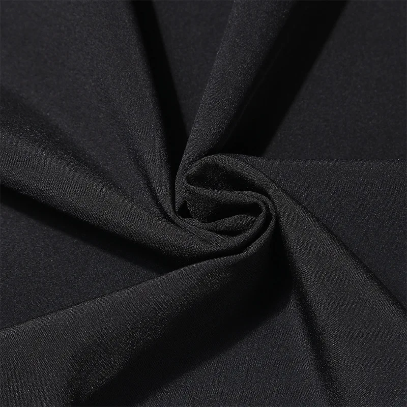 Custom plain polyester spandex fabric 4 way stretch lining fabric spandex fabric for dress