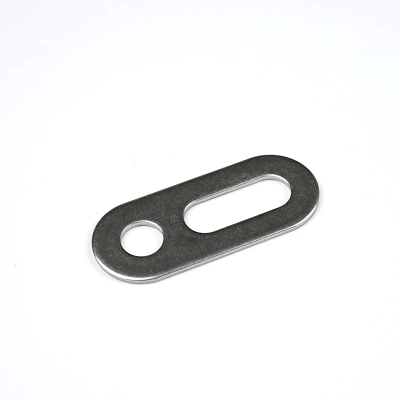 stainless steel gasket stamping parts OEM custom Flat Brackets Straight Metal Brackets for Wood