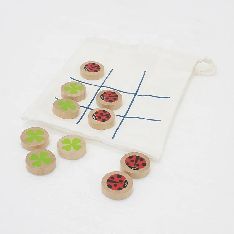 Wooden Indoor Game Children Development Game Tic Tac Toe Toys for Home and Party