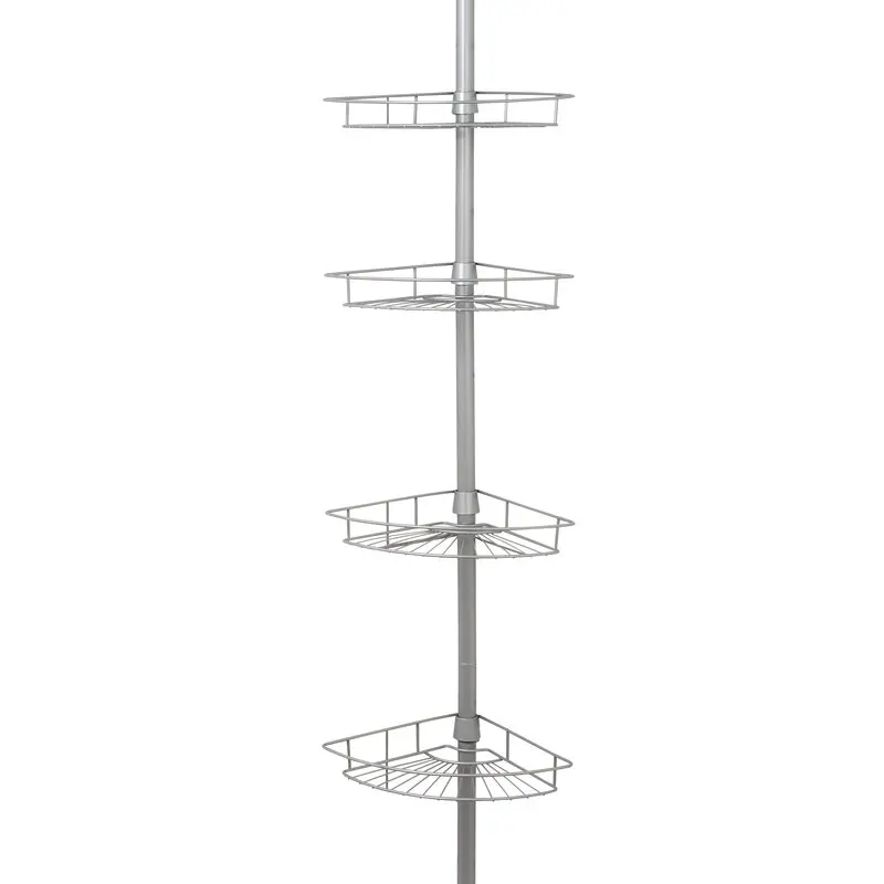 Горячая Распродажа Новый 4-ярусный выставочный стенд для ванной комнаты угловой измерительный прибор для хранения Организатор Телескопический душ полка