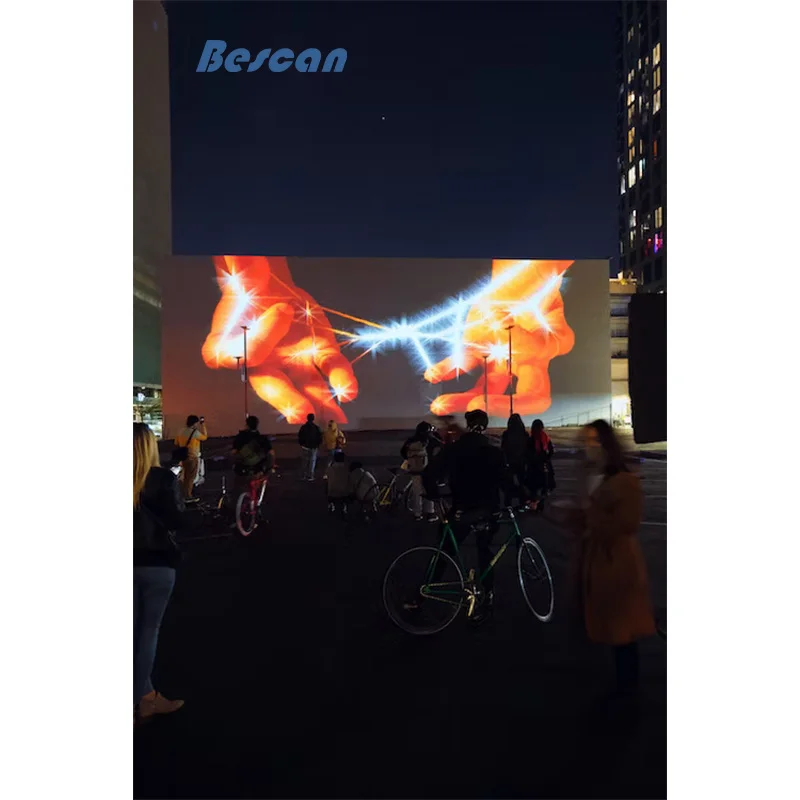 Park Square Scenic Spot column led Outdoor display screen p3.91 HD full color led Advertising screen rental screen