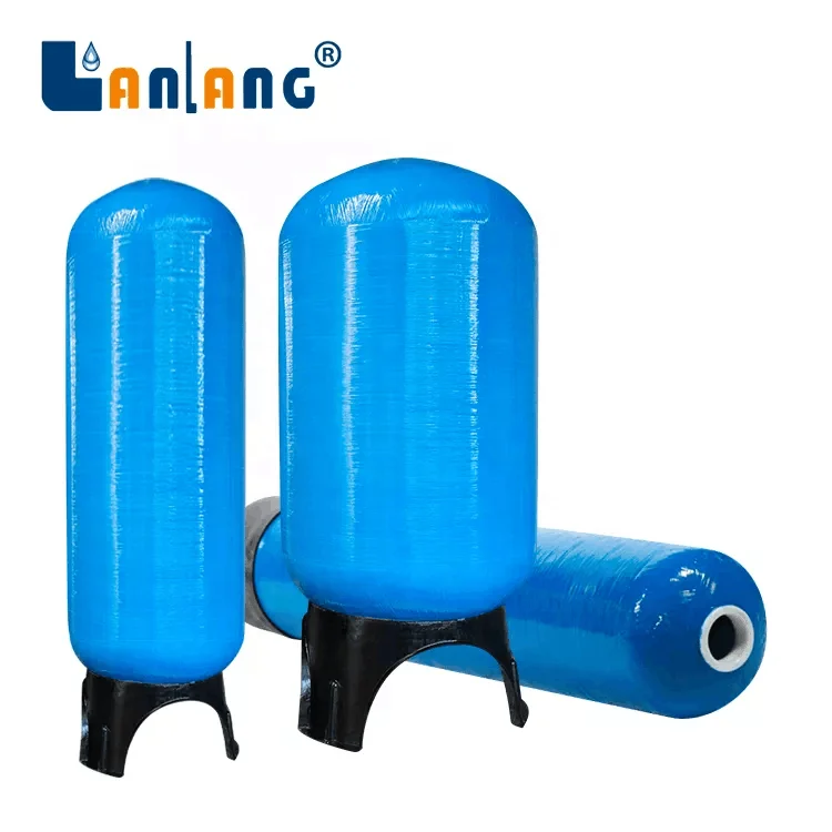Lanlang 150psi high quality waste water treatment frp filter vessels 1054 1252 4372 pressure frp water tank industry frp tank