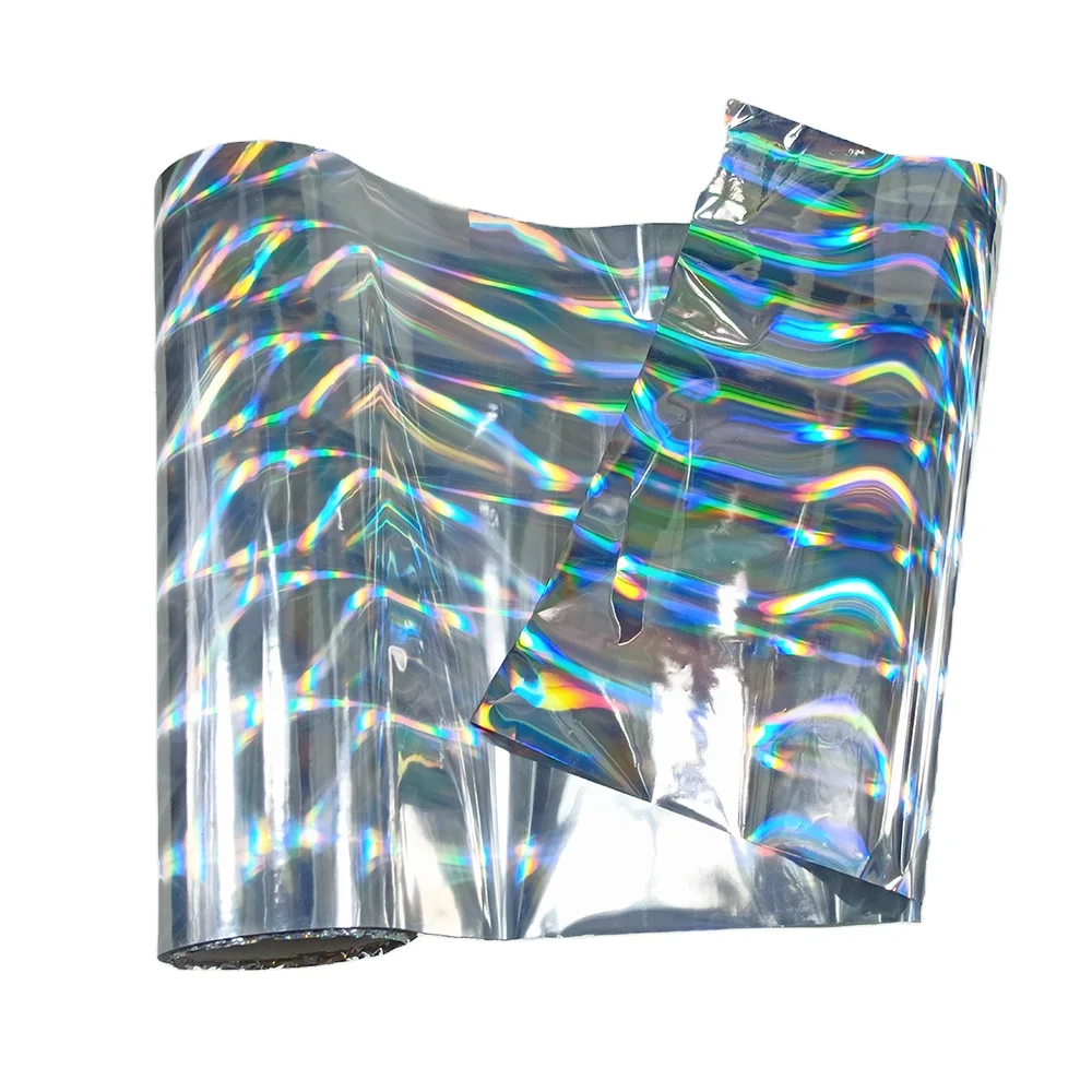 100 lines pillar PET holographic film printable primer thermal lamination rainbow film