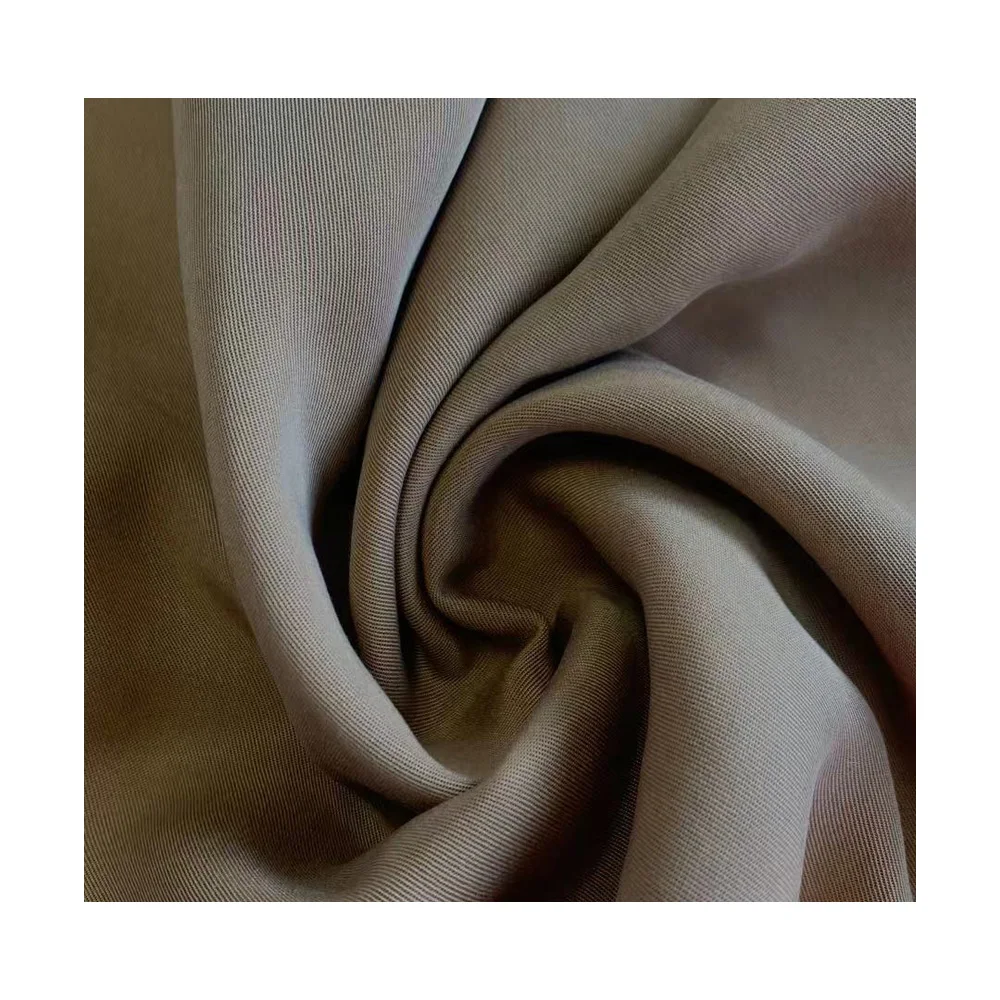 Высокое качество 100% tencel lenzing lyocell однотонная окрашенная ткань для женских платьев