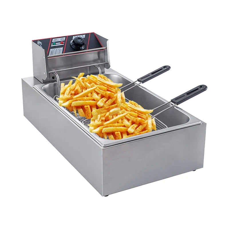 Factory Direct Wholesale Intelligent Commercial Table Fish And Chips Electric Used Restaurant Deep Fryer For Sale
