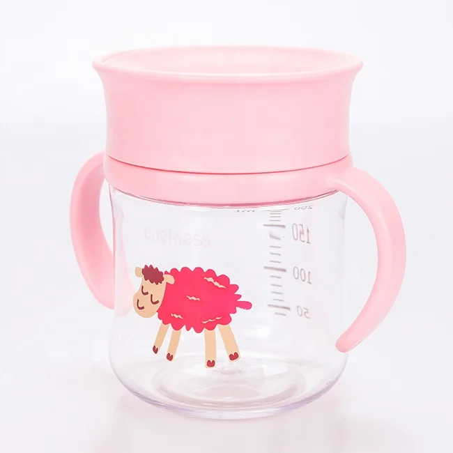 Food-grade baby feeding bottle/bebe tasse/infant vaso with customized color and logo