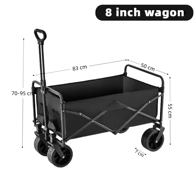 Customizable OEM Portable Folding Outdoor Garden Beach Table Trolley Camping Cart Wagon