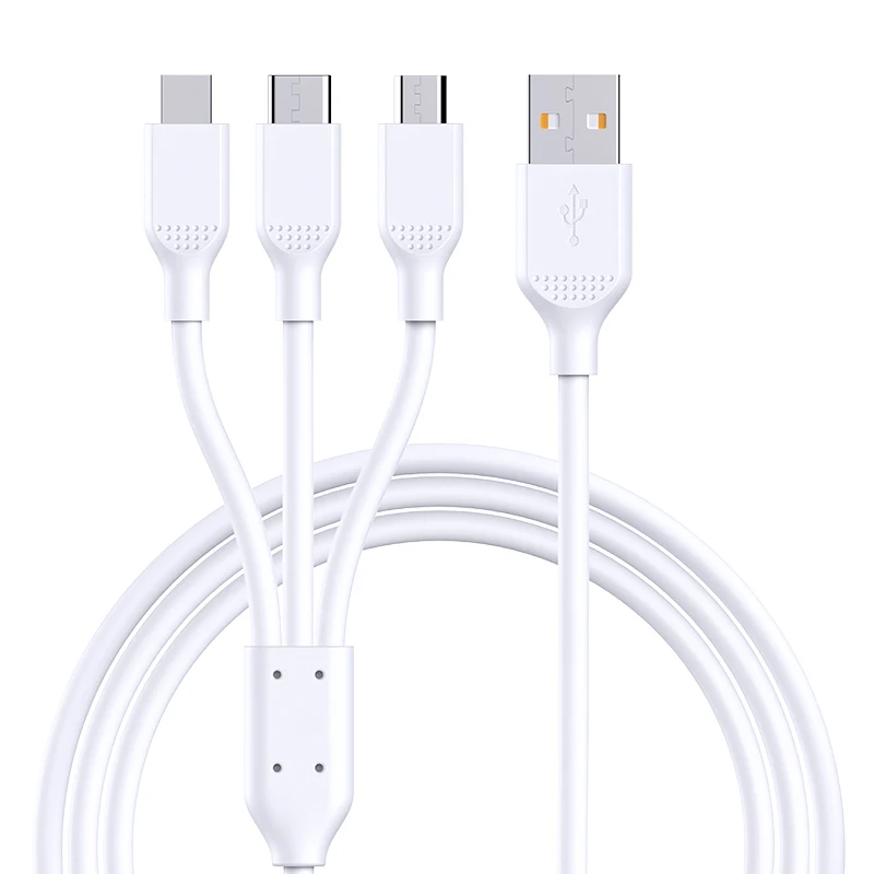 Дешевый мобильный телефон Быстрая зарядка 3 в 1 usb-кабель для iphone