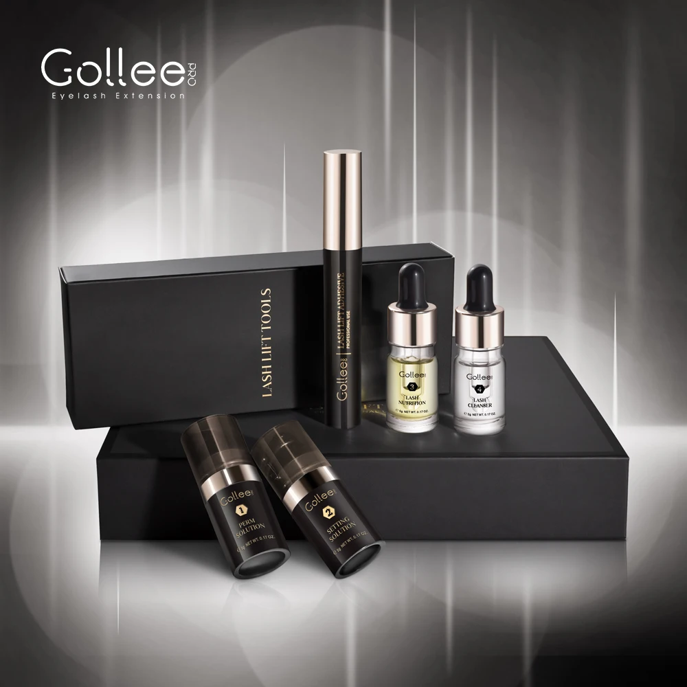 Набор для завивки ресниц Gollee OEM в Корейском стиле, профессиональный лосьон для завивки ресниц с кератином, Полуперманентная завивка