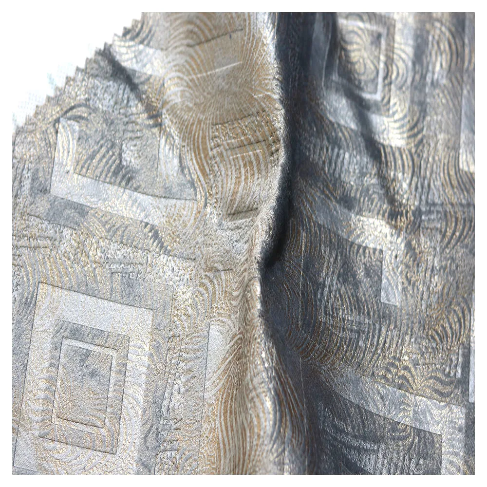 3D Fabric Embossing Green Sofa Holland Velvet l Shape Fabric For Sofa