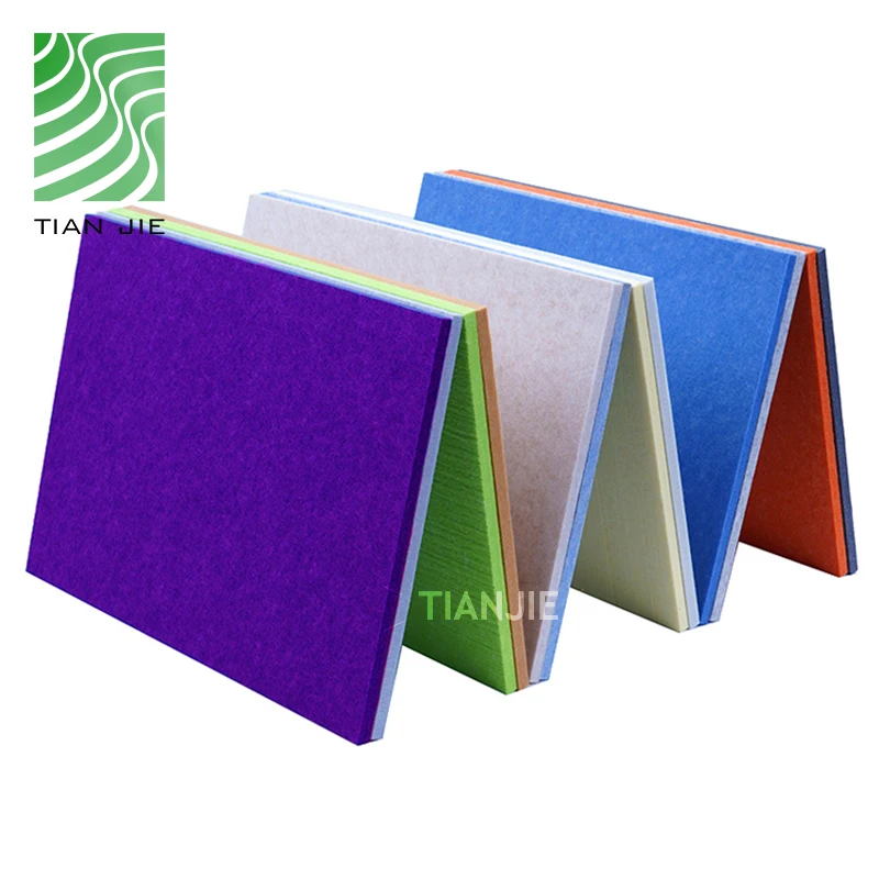 Acoustic panels sound proof wall printable polyester fiber pet office acoustic floor panels