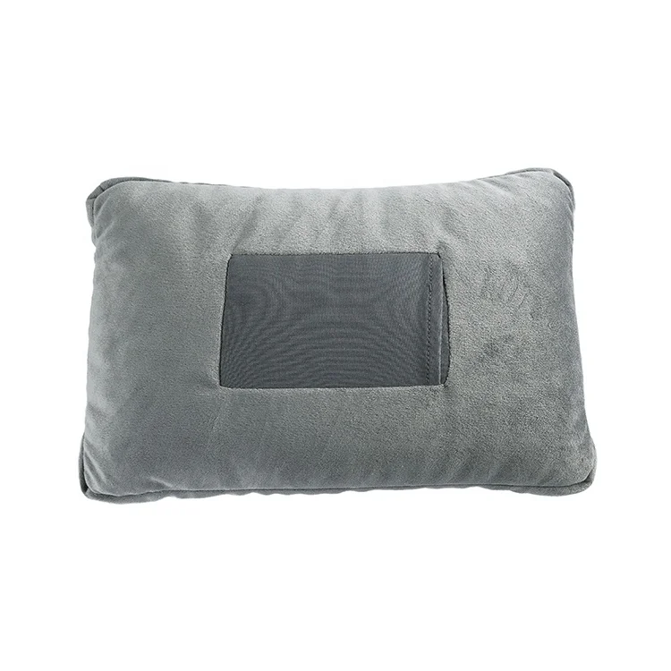 Soft Square Heating Throw Pillow Portable Warm Hot Relaxing Pillow Heated Microbeads Travel Pillow